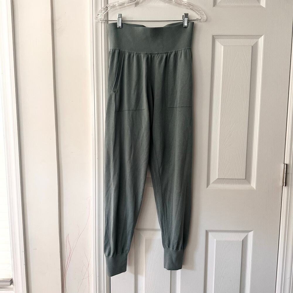 Athleta Leisure Daydream Sweater Sleep Jogger Wool Tencel Green Medium 985735 - Picture 2 of 8